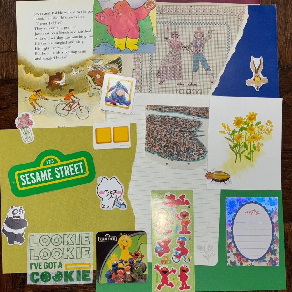 Sesame Street Home Design Stickers - Green, Yellow, Red